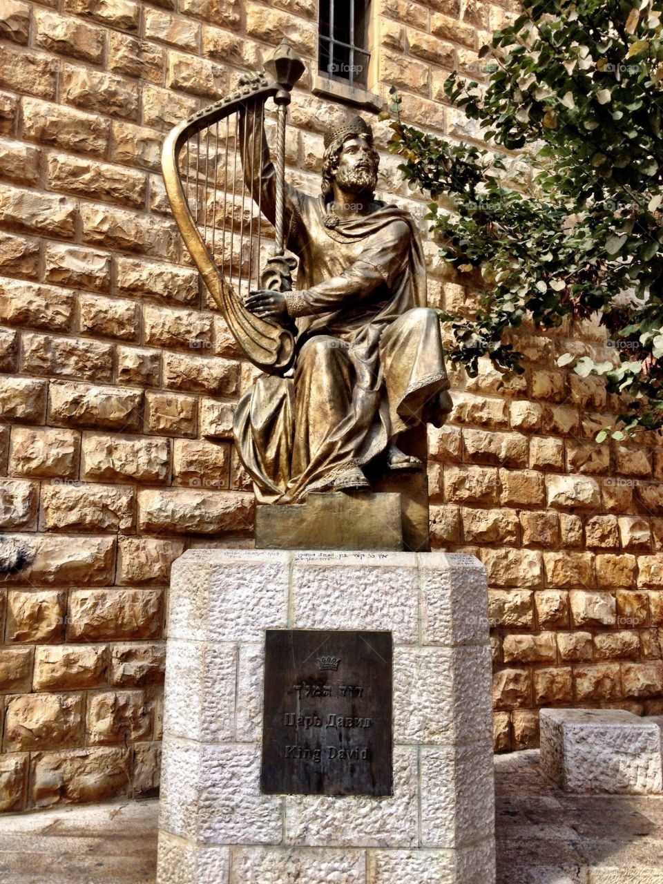 Statue of King David in Jerusalem 