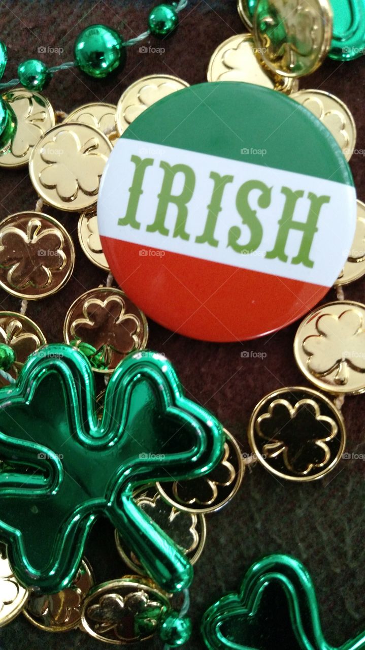 st. Patrick's Day Shamrock Irish beads holiday