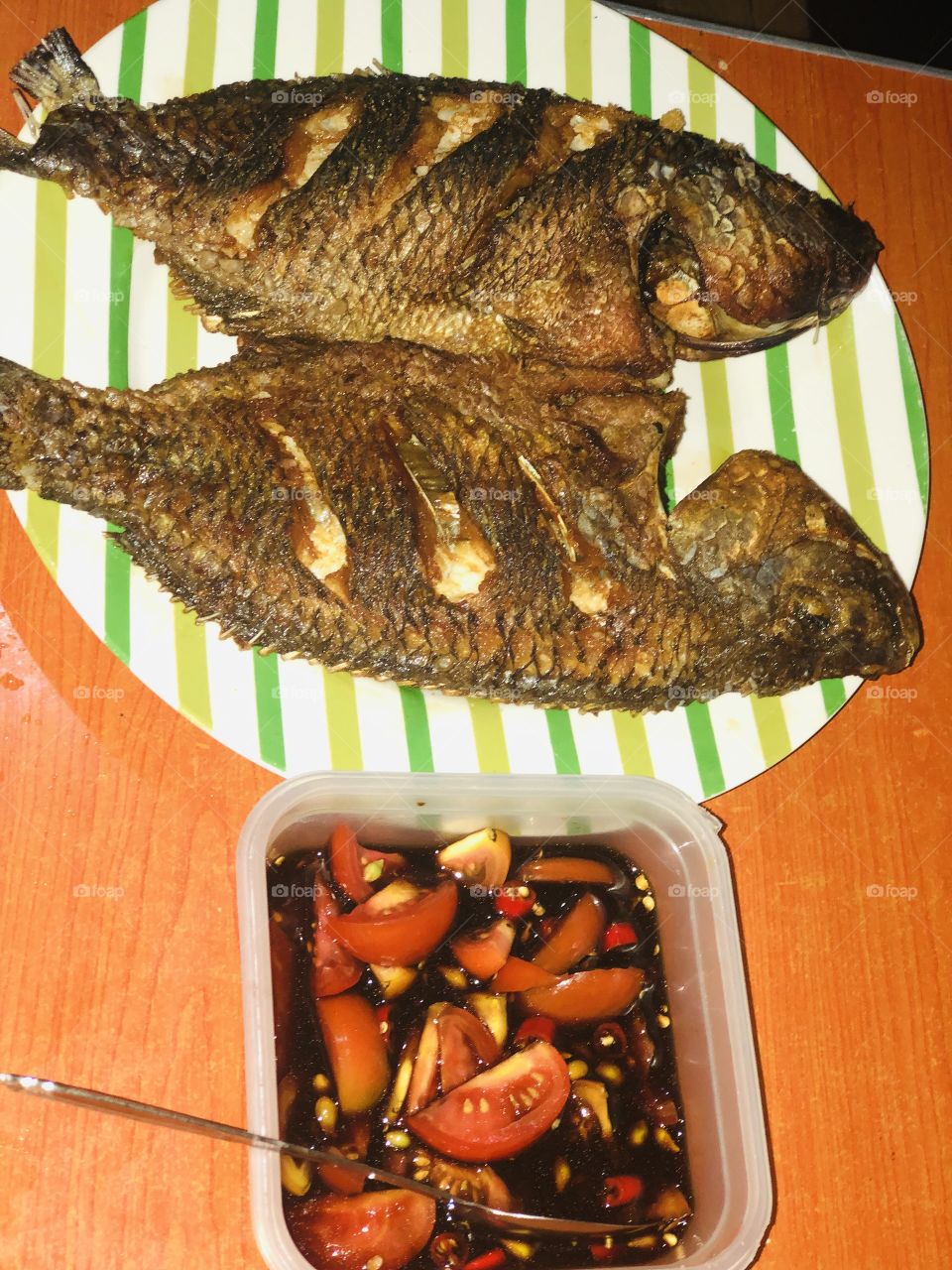 Fried fish by yours truly! 😋