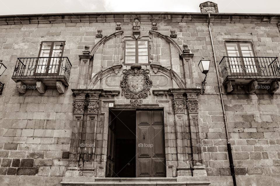 Palacio Episcopal. Detalle Fachada del Palacio Episcopal (Lugo - Spain)