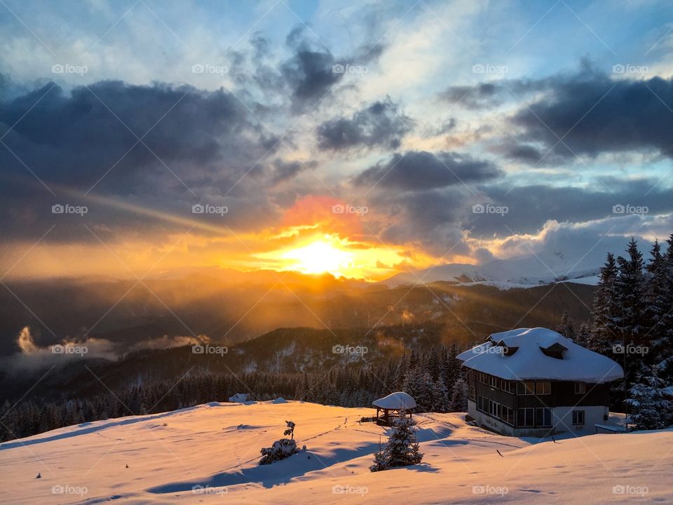 House in the sunlight