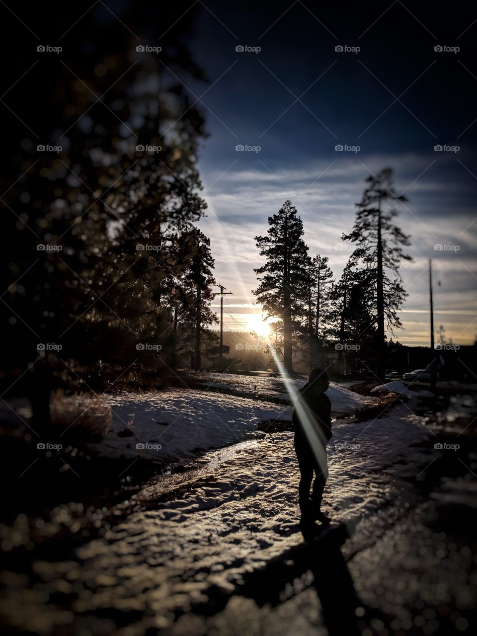 The sun's going down