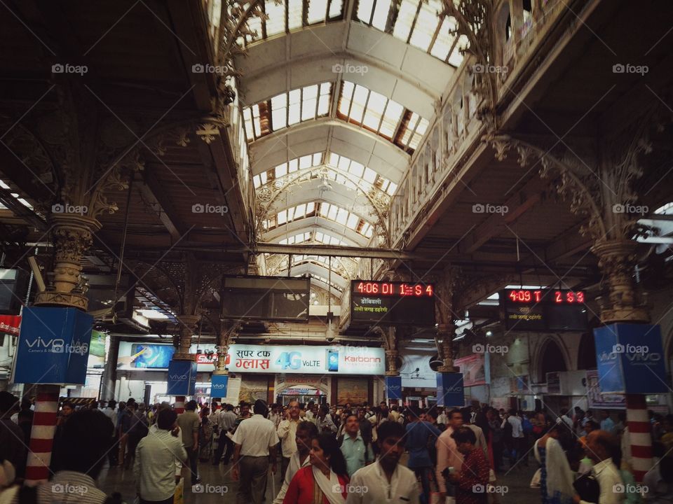 CST station Mumbai British building