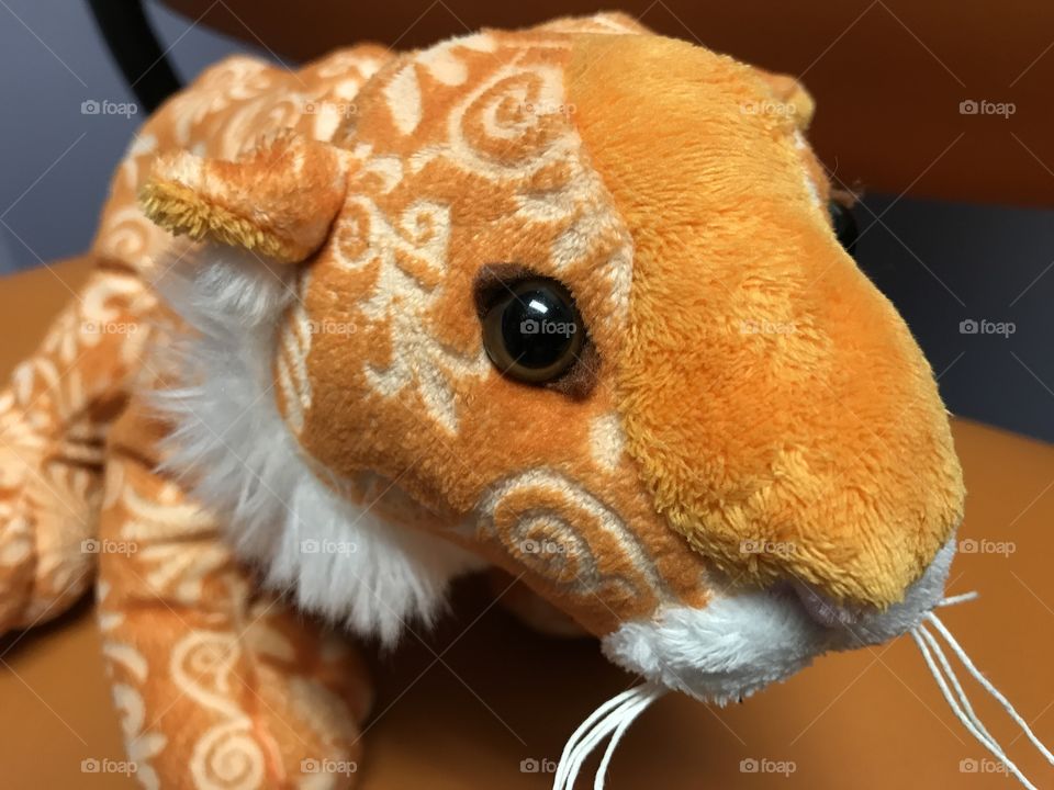 Orange stuffed animal 