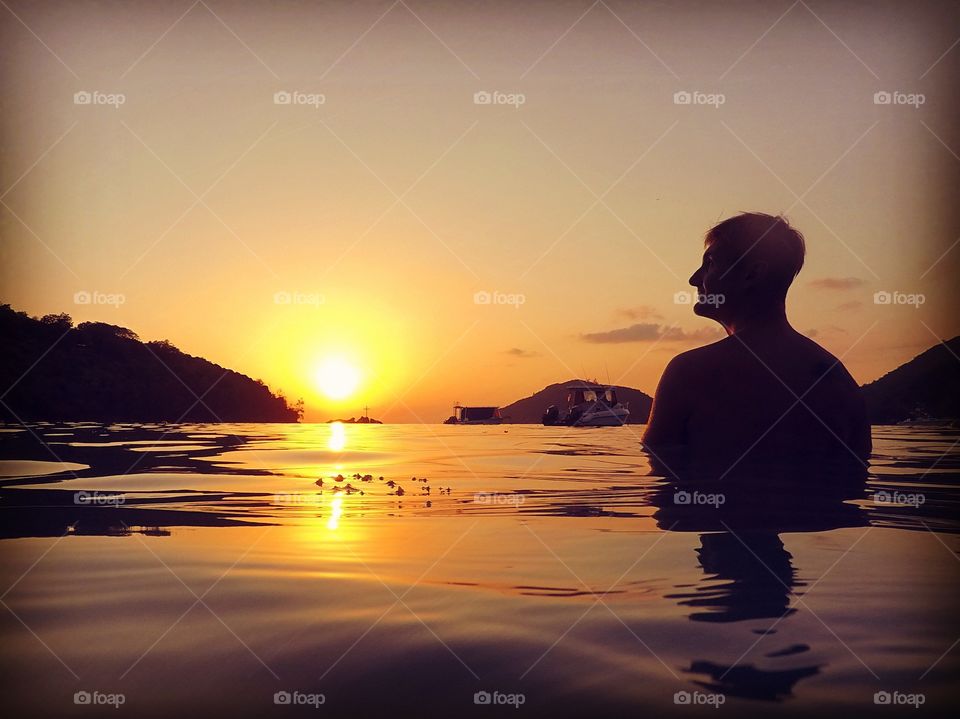 view into the sunset