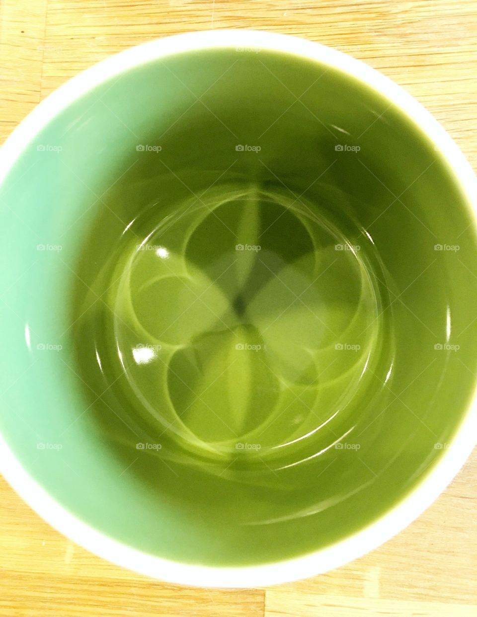 Abstract reflections green 