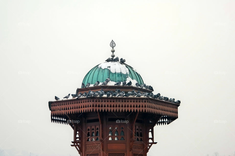 Sebilj . Fountain in Sarajevo, Bosnia (January, 2015).