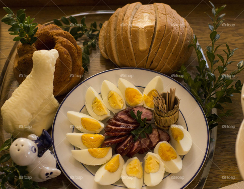 Saint food in Poland for Easter