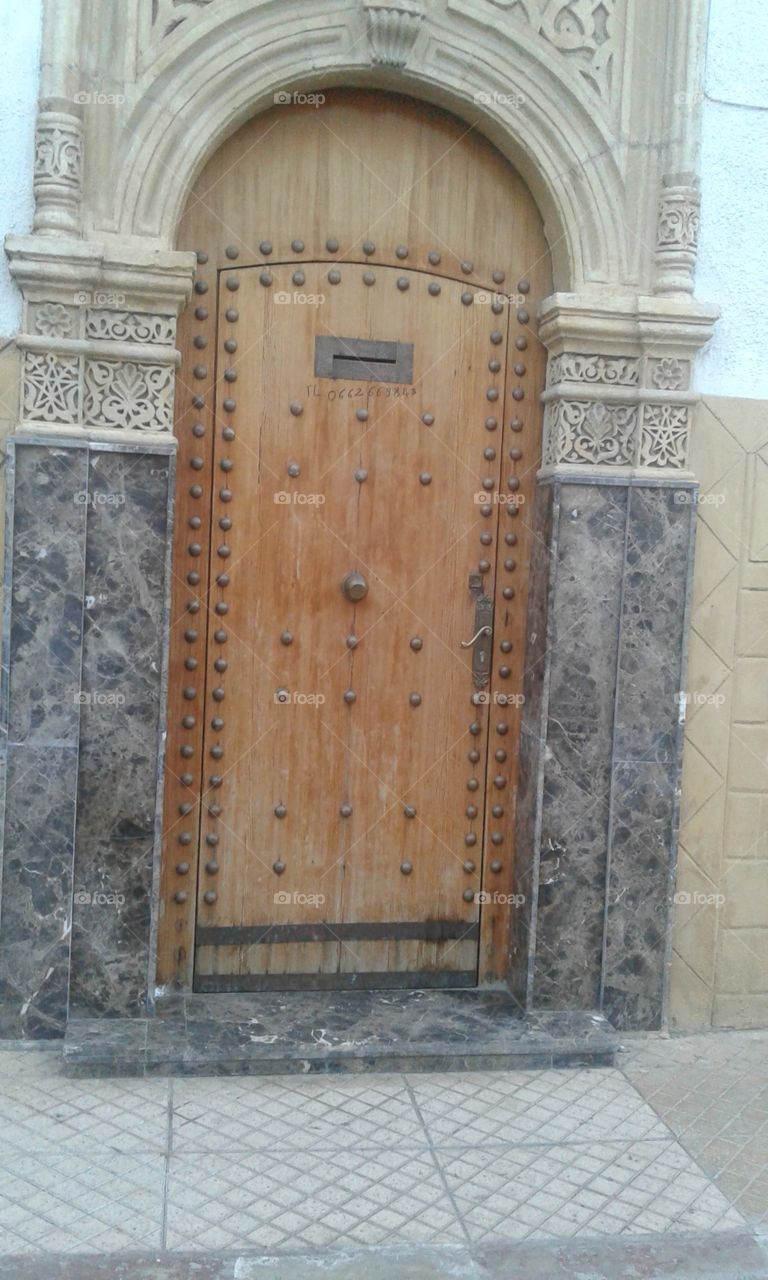 wood door