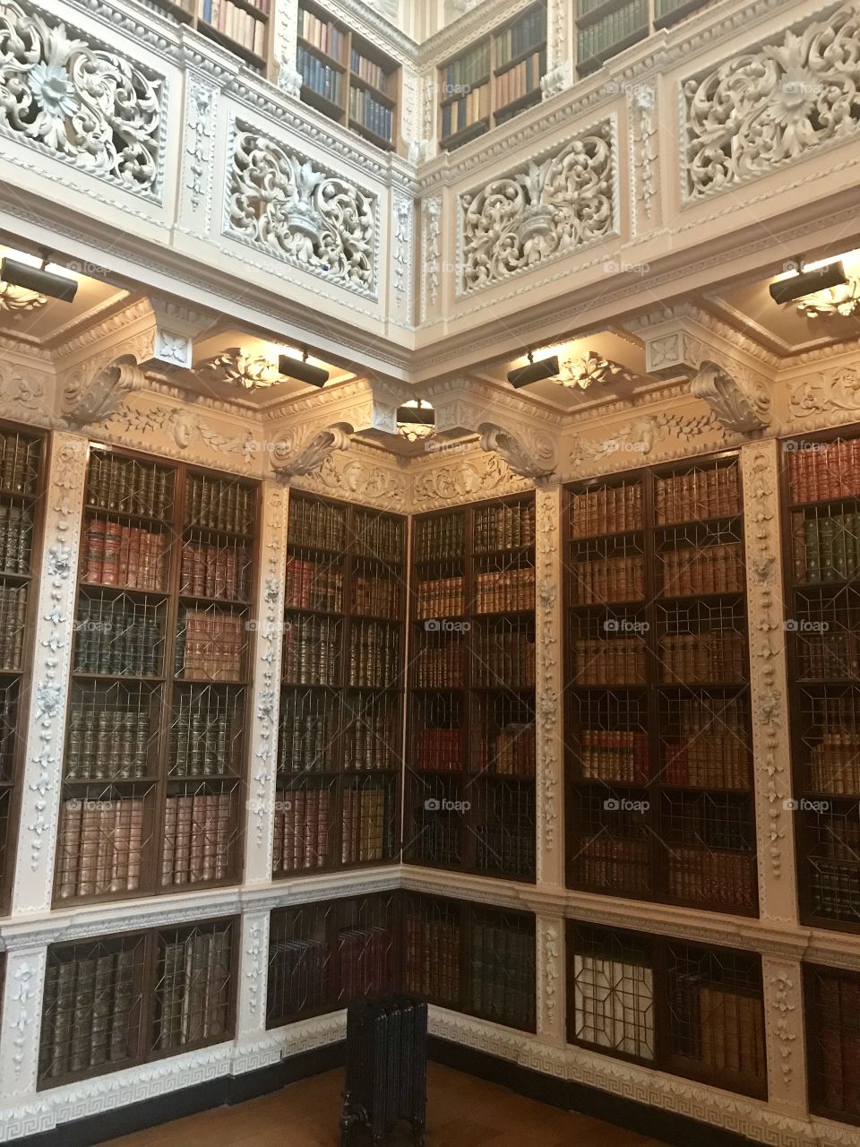 Library at Blenheim palace, uk. Blenheim is Churchill’s birthplace 