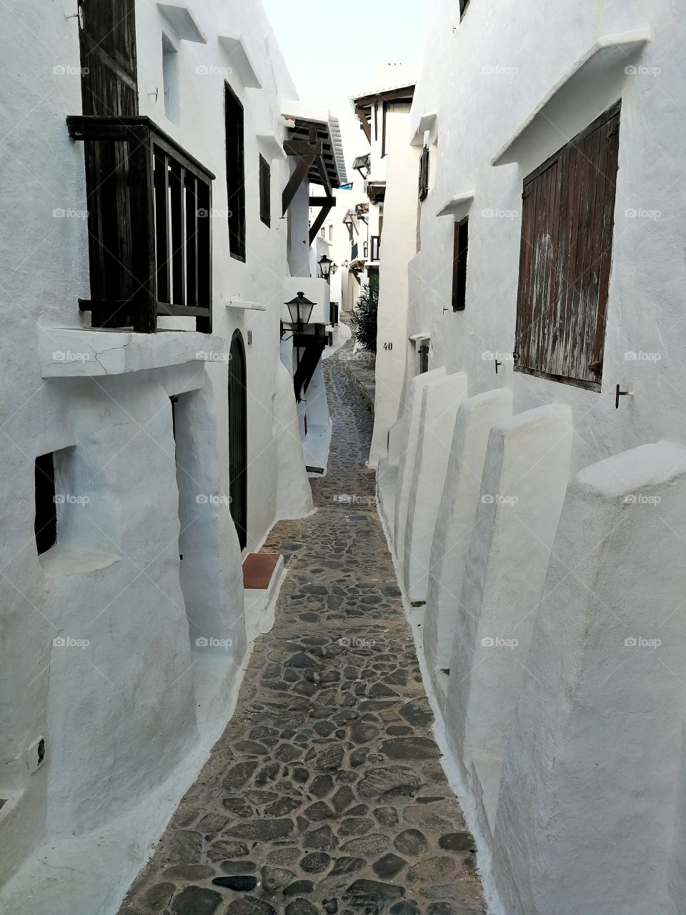 Menorca tight street.