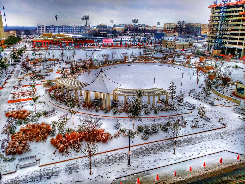 romare bearden park winter