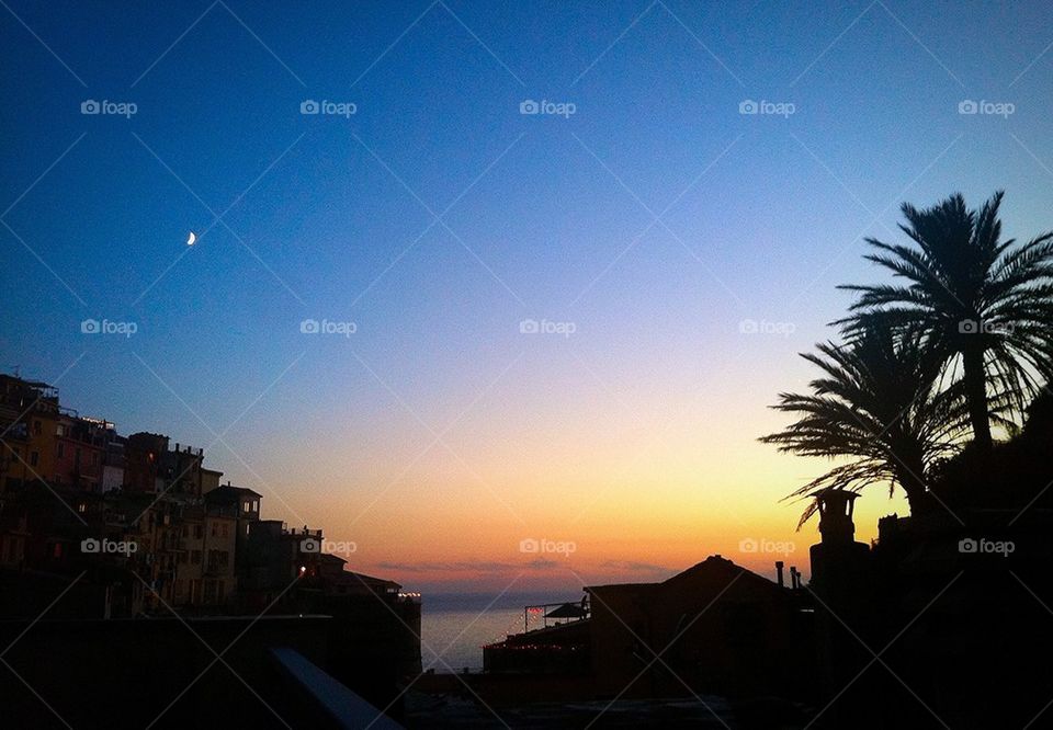 Dusk in Manarola