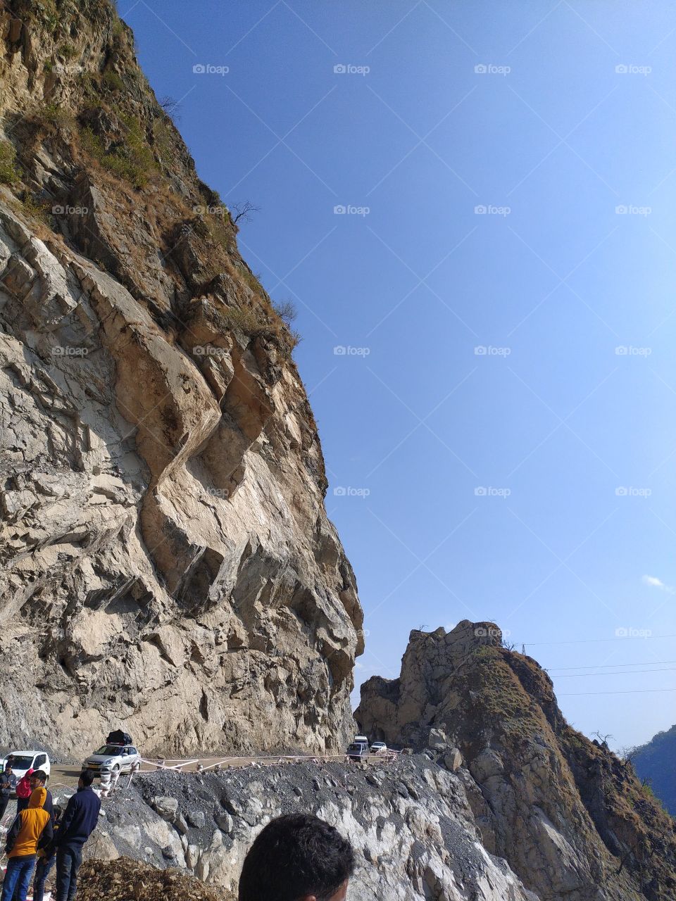 On the way to Rishikesh, the yoga capital of the world, requires a lot of courage to drive through this patch