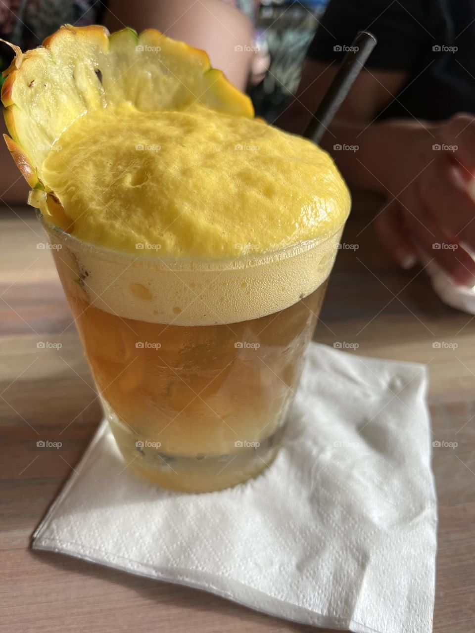 Yellow drink in Hawaii Maui 