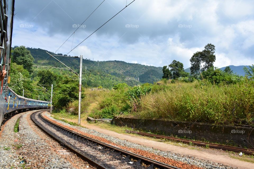 moving train