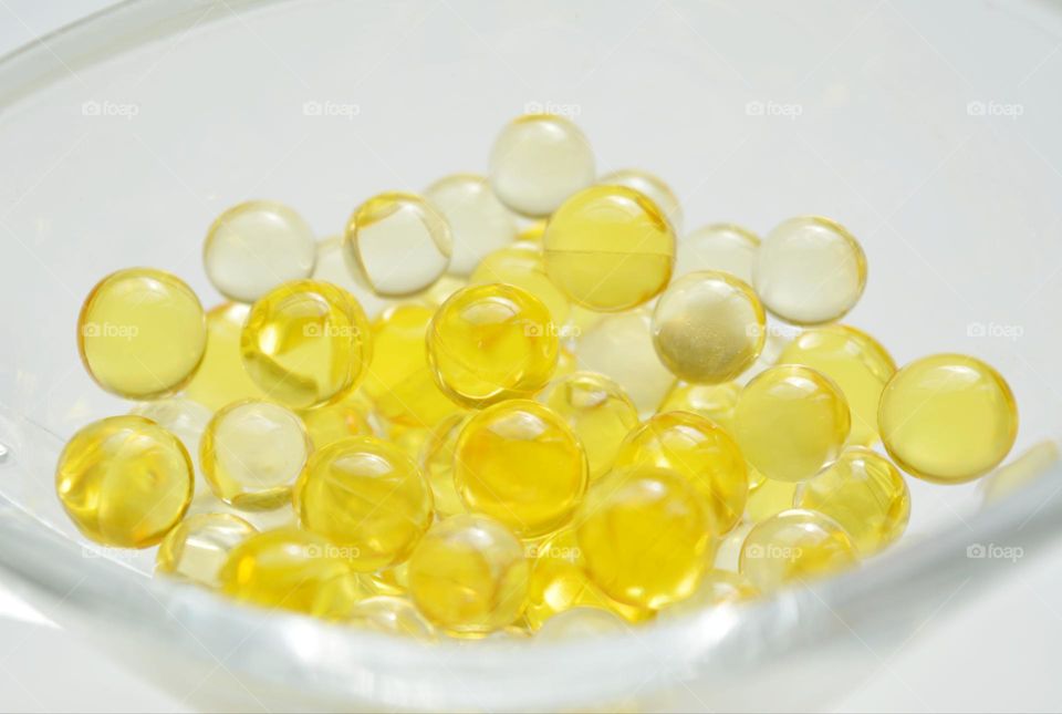 vitamin capsules oils round beautiful texture