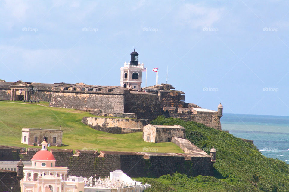 ocean flags lighthouse puerto by mmcook
