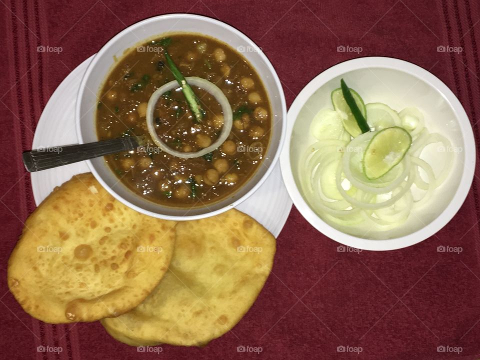 Chole-bhature: a popular Punjabi dish