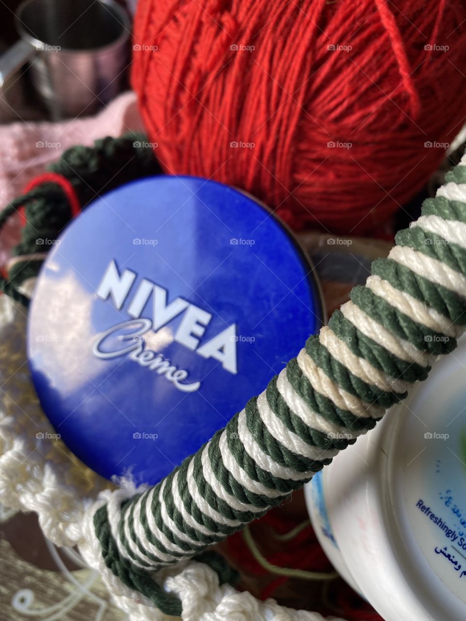 Skincare treatment and moisturizing with Nivea