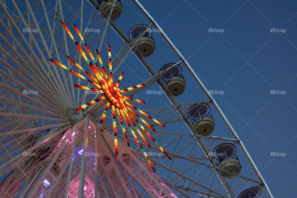 Illuminated ferris wheel