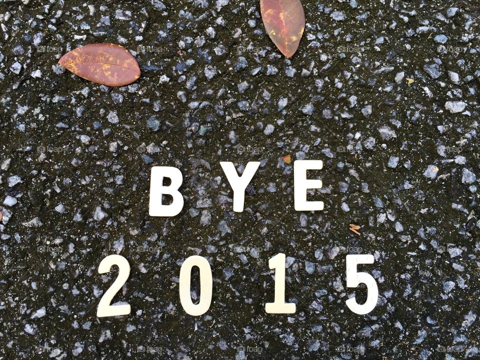 Bye 2015 words