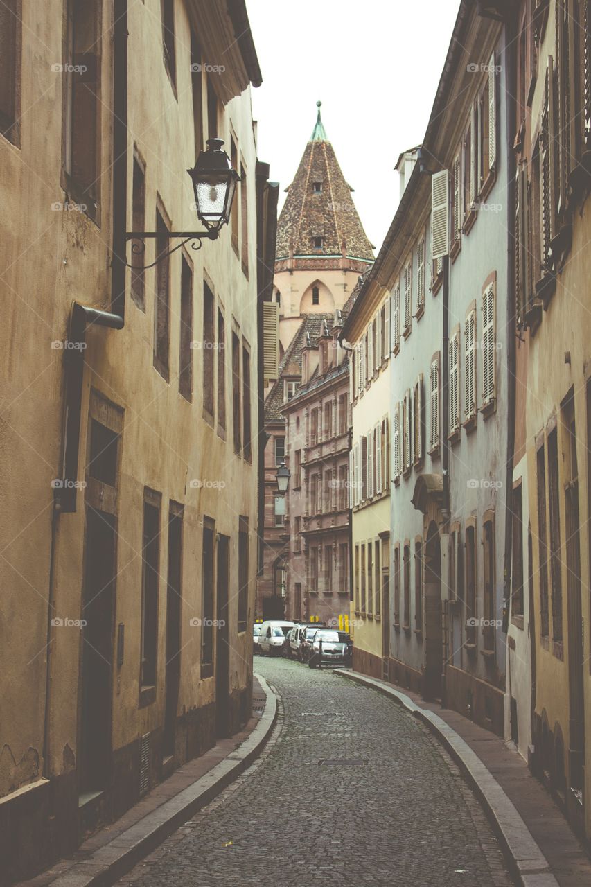 Vintage alley in France