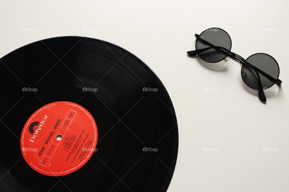 Old gramophone record