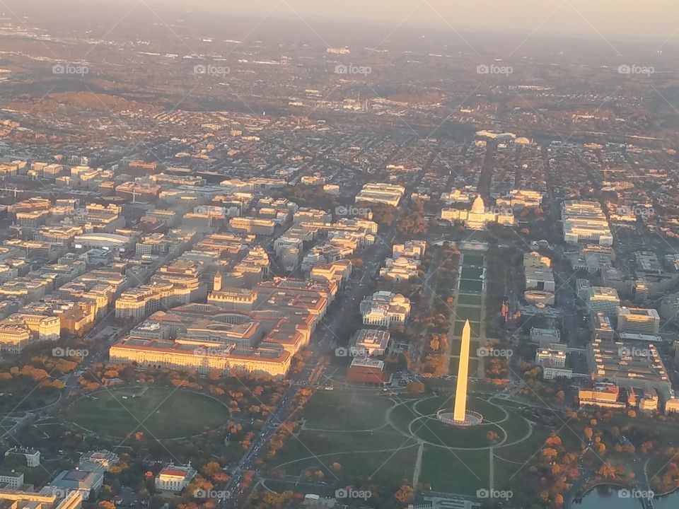 Washington DC from the sky