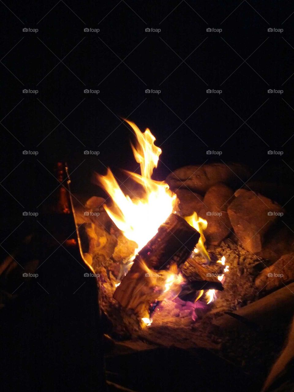 Campfire at Night