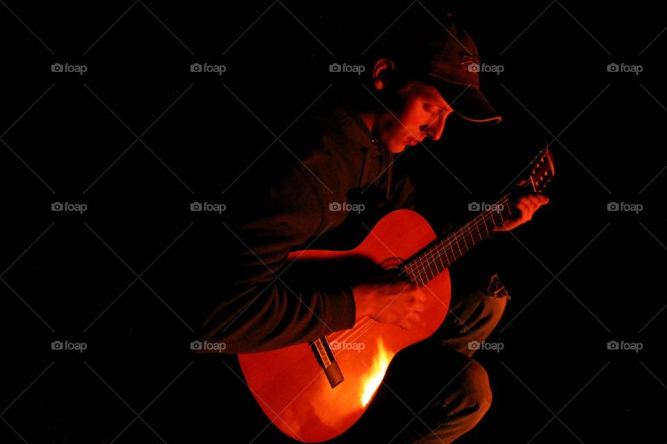 Man playing guitar