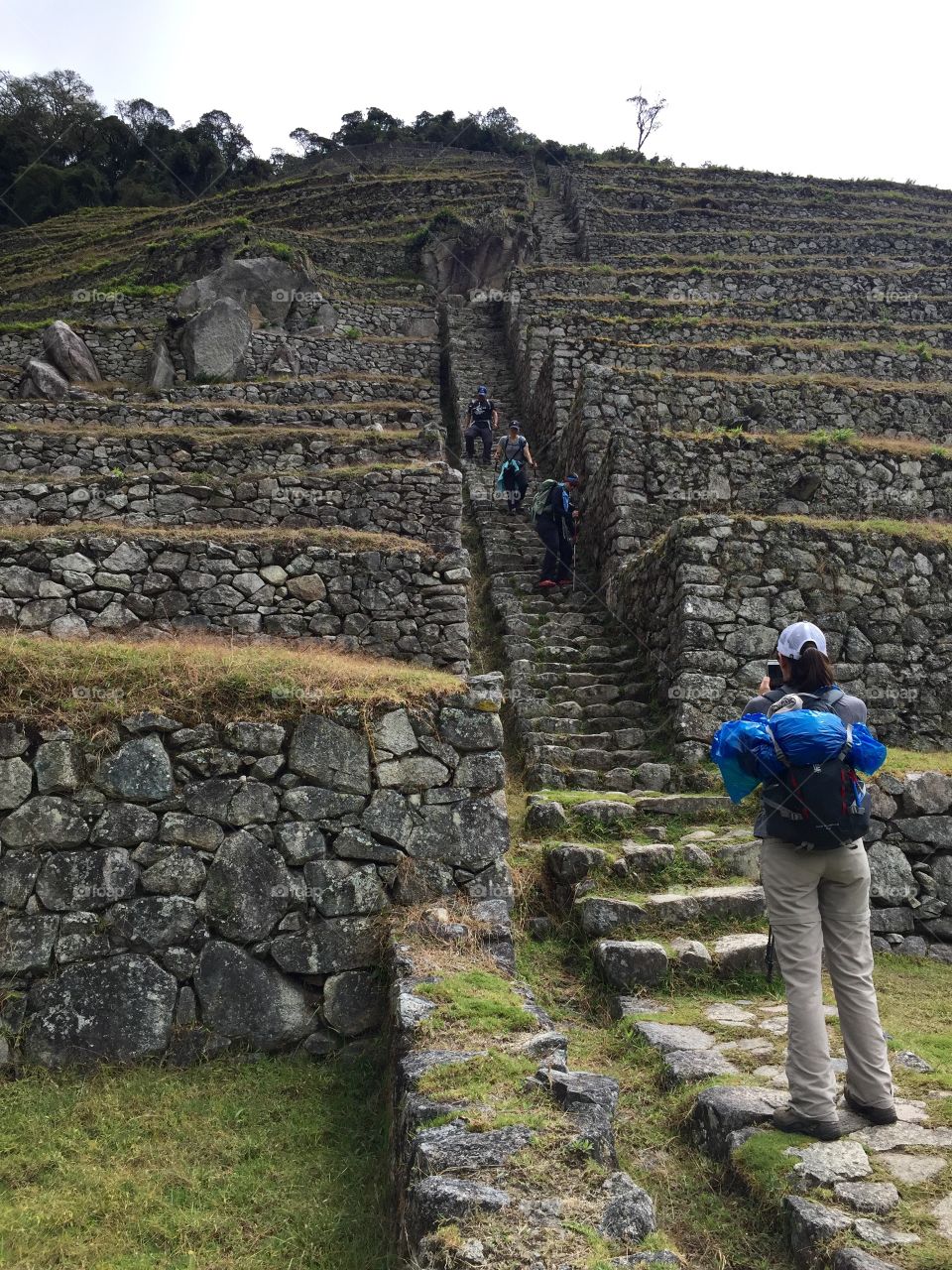 Inca ruins along the Inca Trail