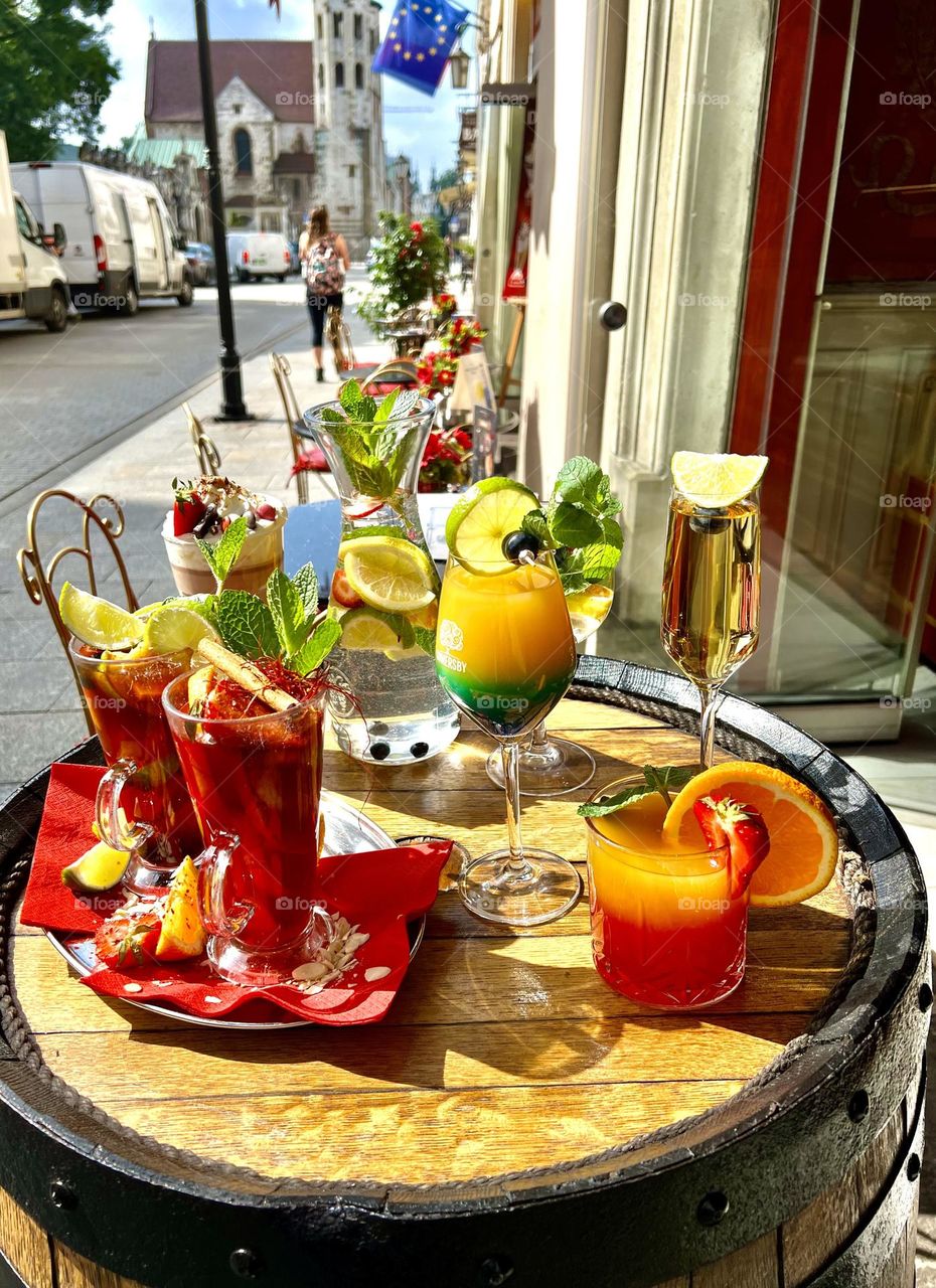 Incredibly beautiful design of drinks