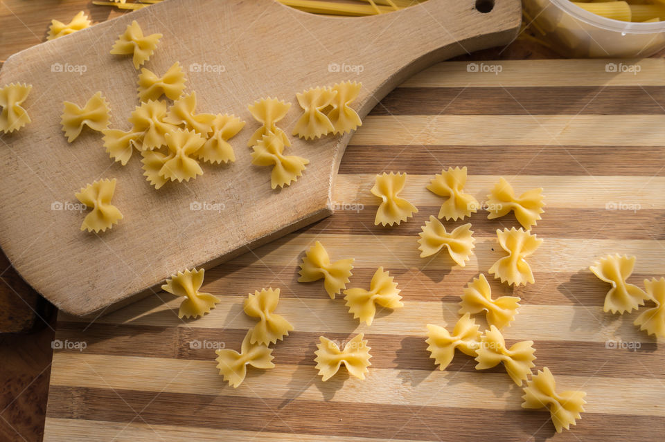 Different types of pasta