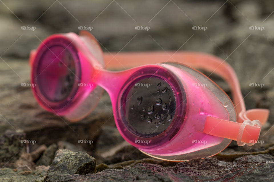 pink waterglass