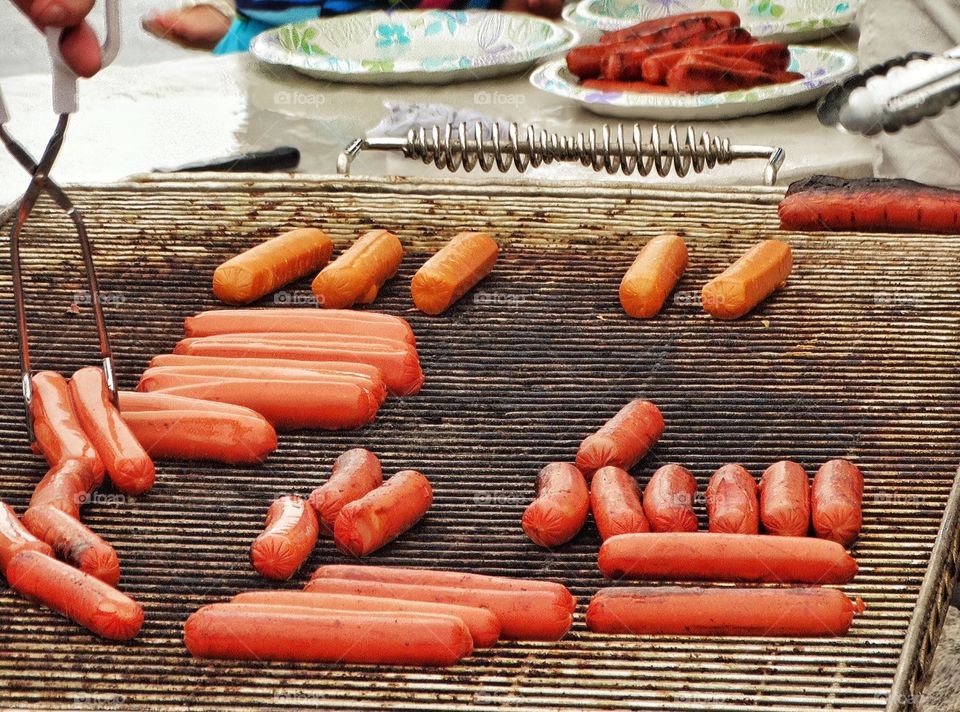 Hot Dogs On The BBQ