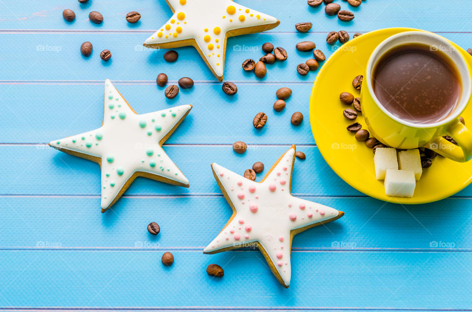 Still life with sweets and coffee