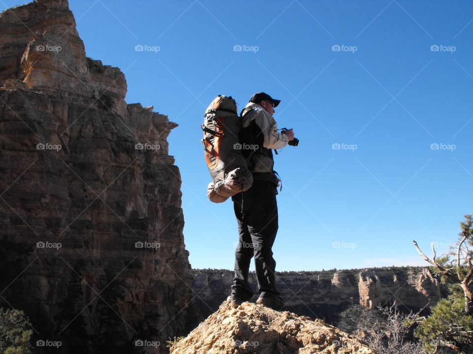 Backpacking down the Grand Canyon