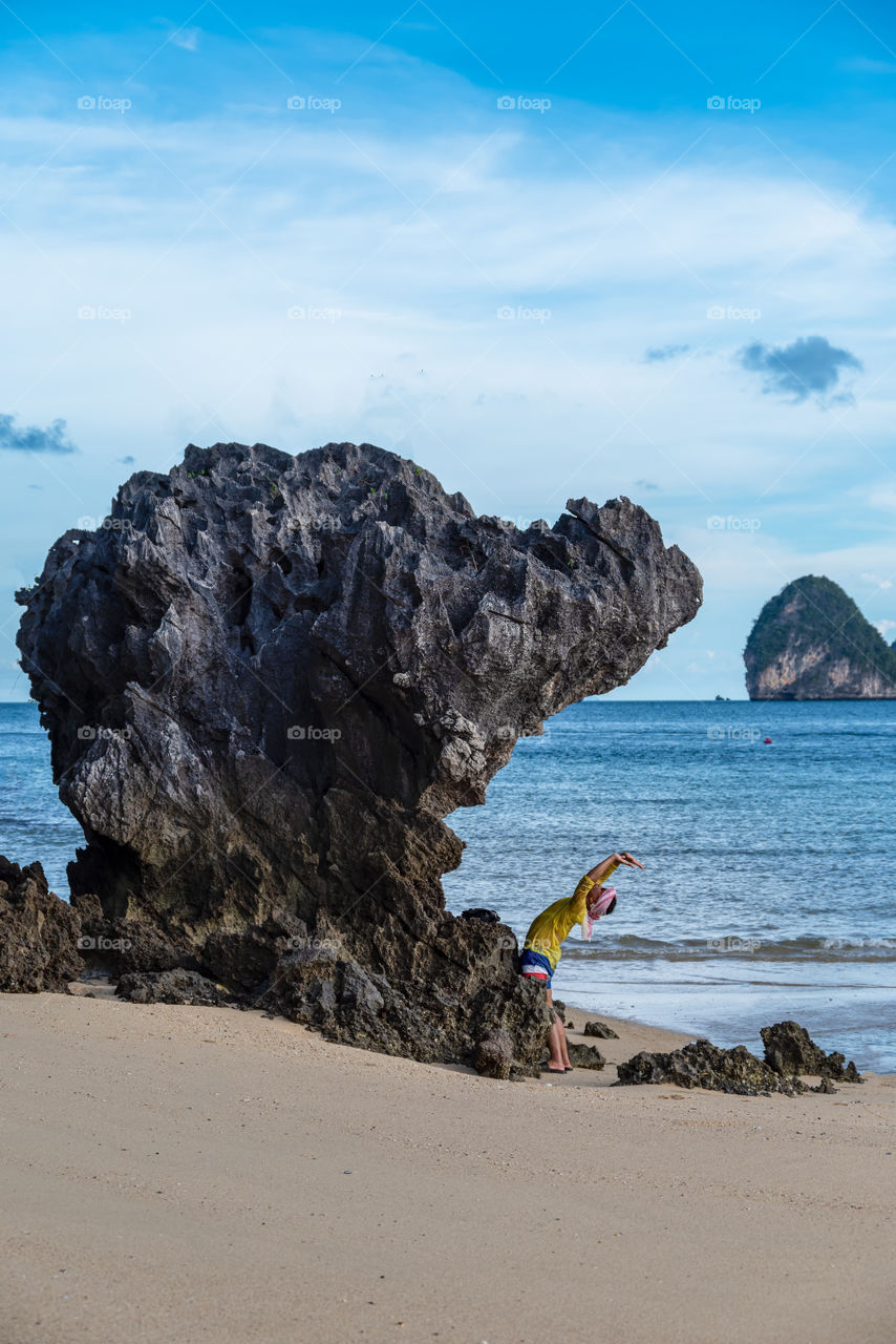 Yoga on the beach