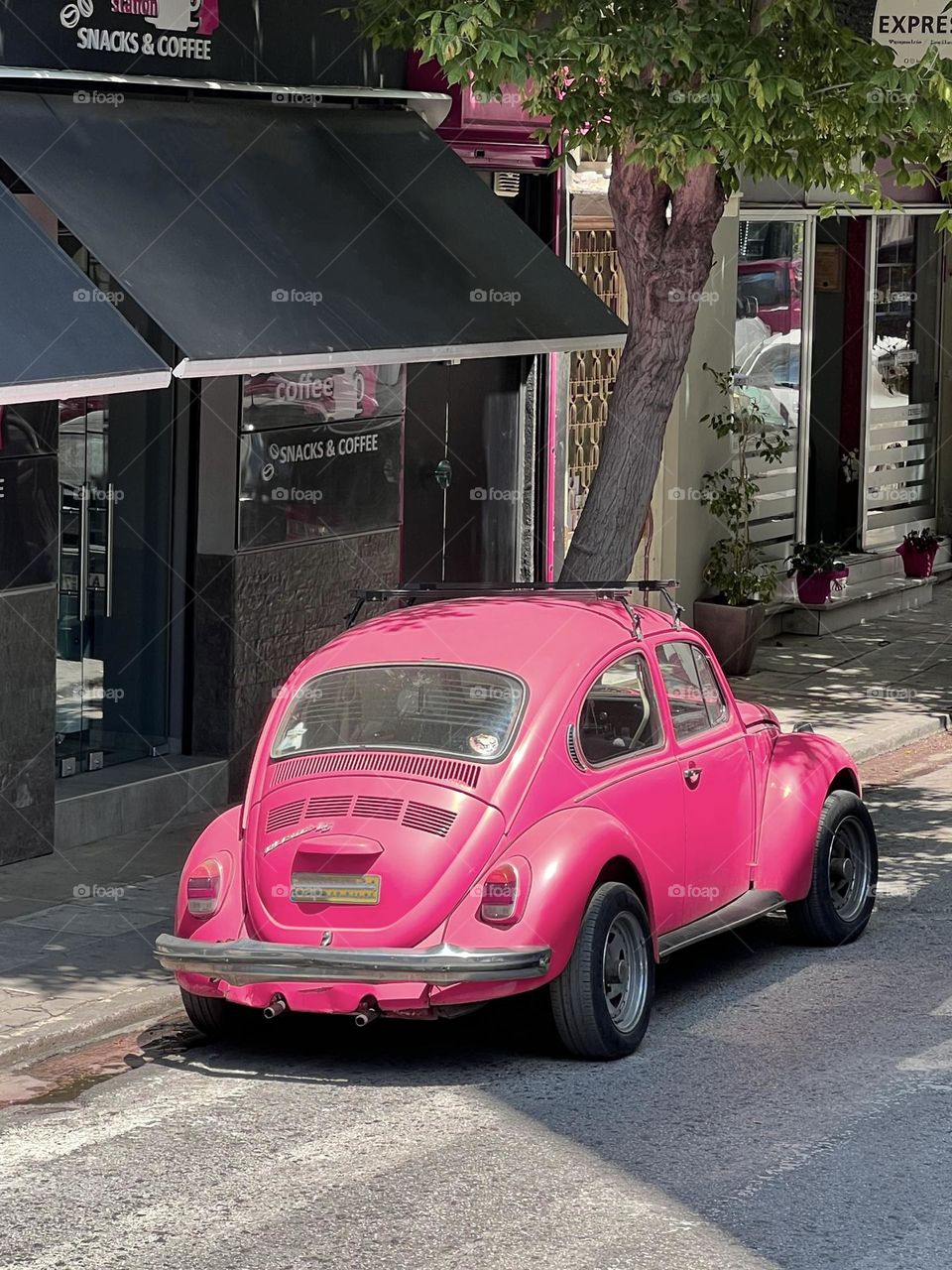 Pink Barbie car