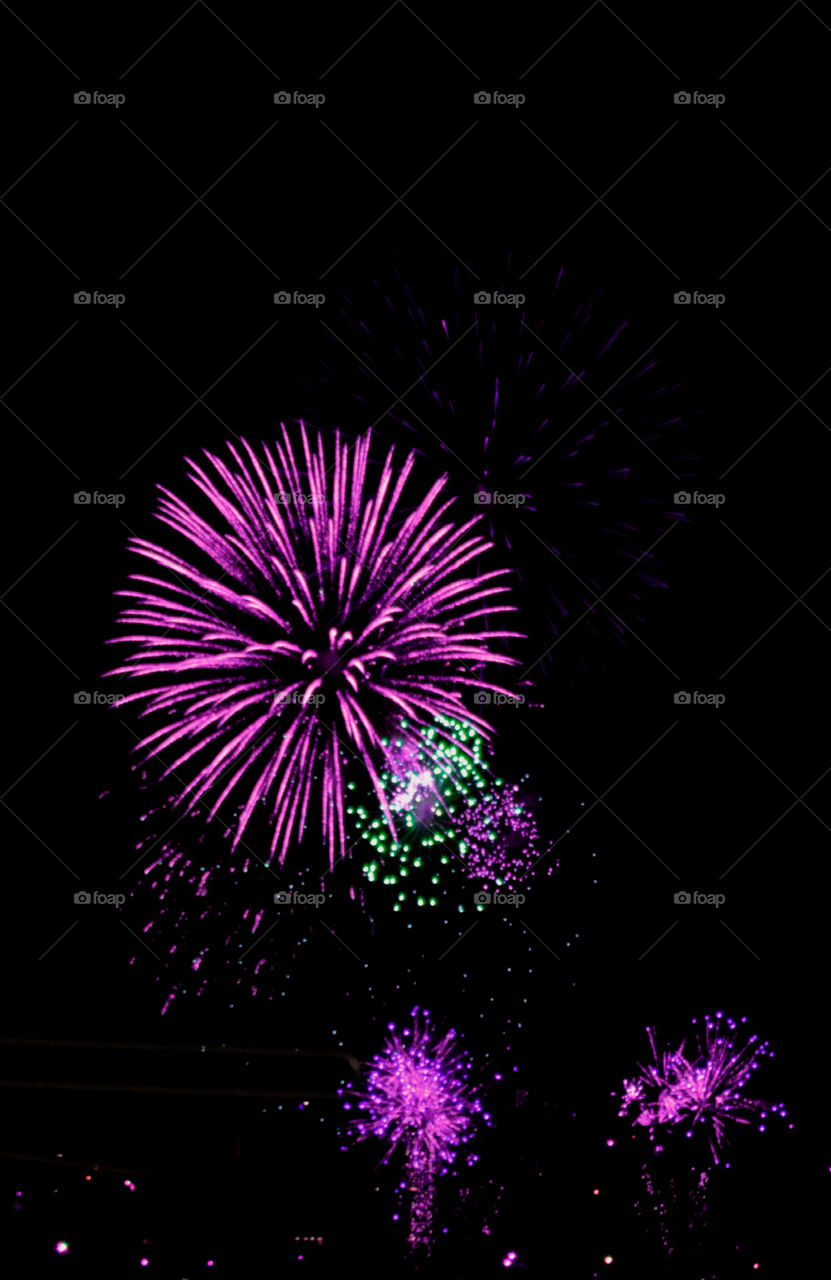 Low angle view of firework
