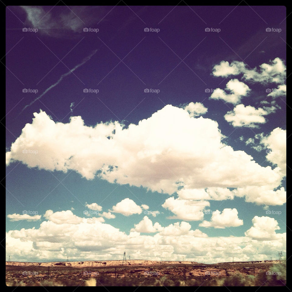 utah landscape clouds desert by comstock