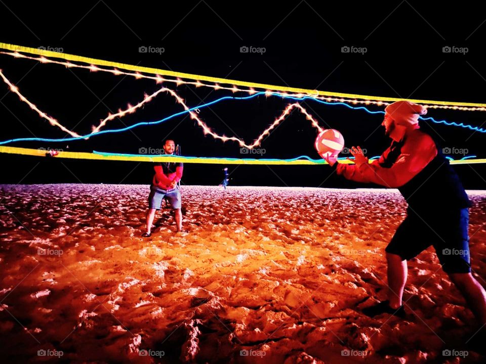 Glow in the dark volleyball 