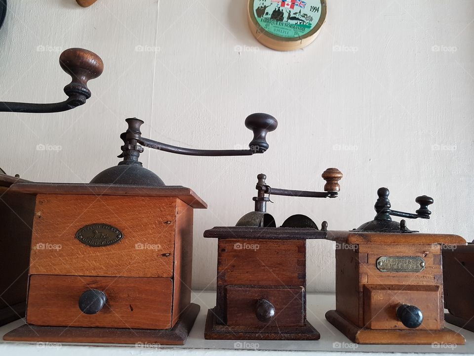 old retro vintage coffee grinders home decor