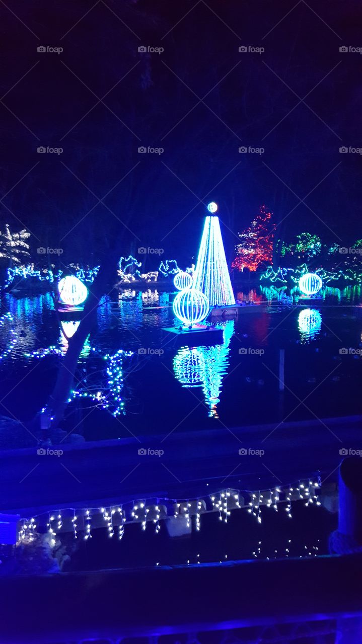 lights in lake