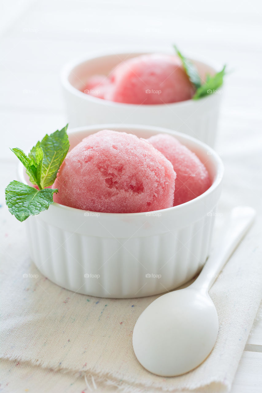 Watermelon ice cream