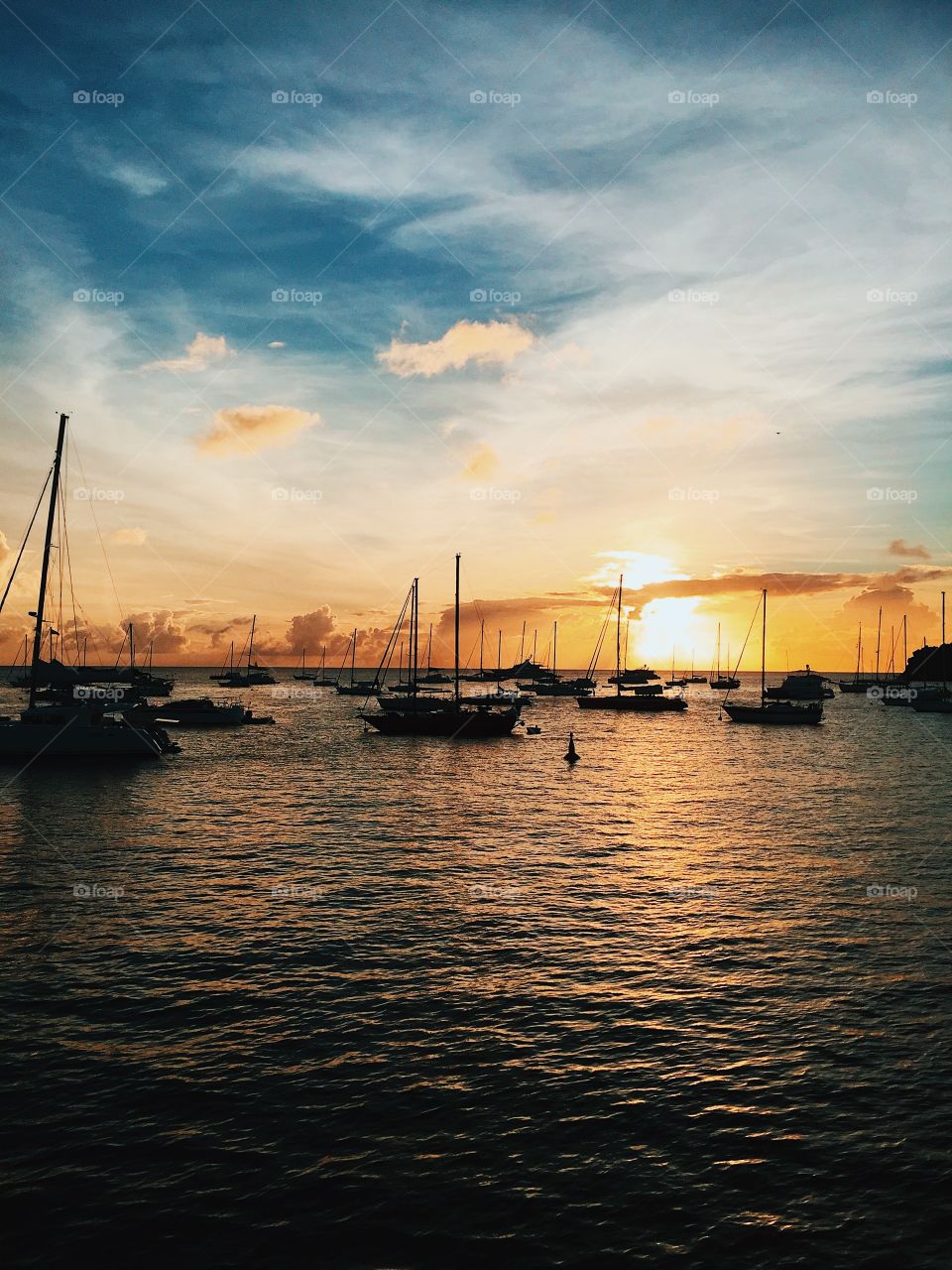 Silhouettes Of Boats On The Water, St. Barts Ships On The Sea, Ships On The Sea, Sailboats On The Water, Sailboats Off Shore, Caribbean Sailboats, Sunset With Sailboats, Silhouettes On The Sea, Sunsets And Silhouettes 
