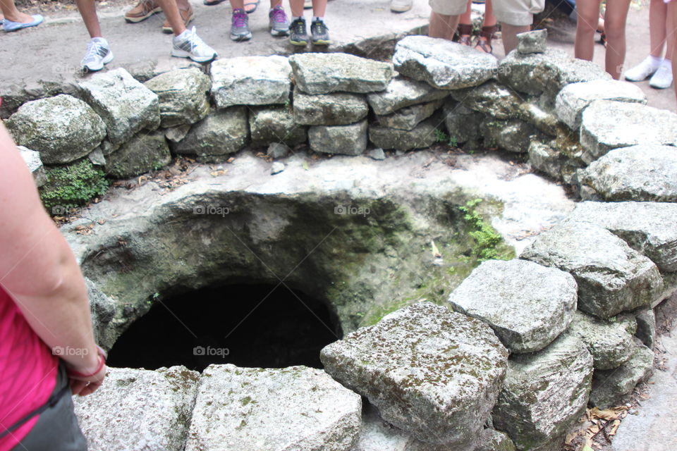 Mayan ritual sacrifice pit