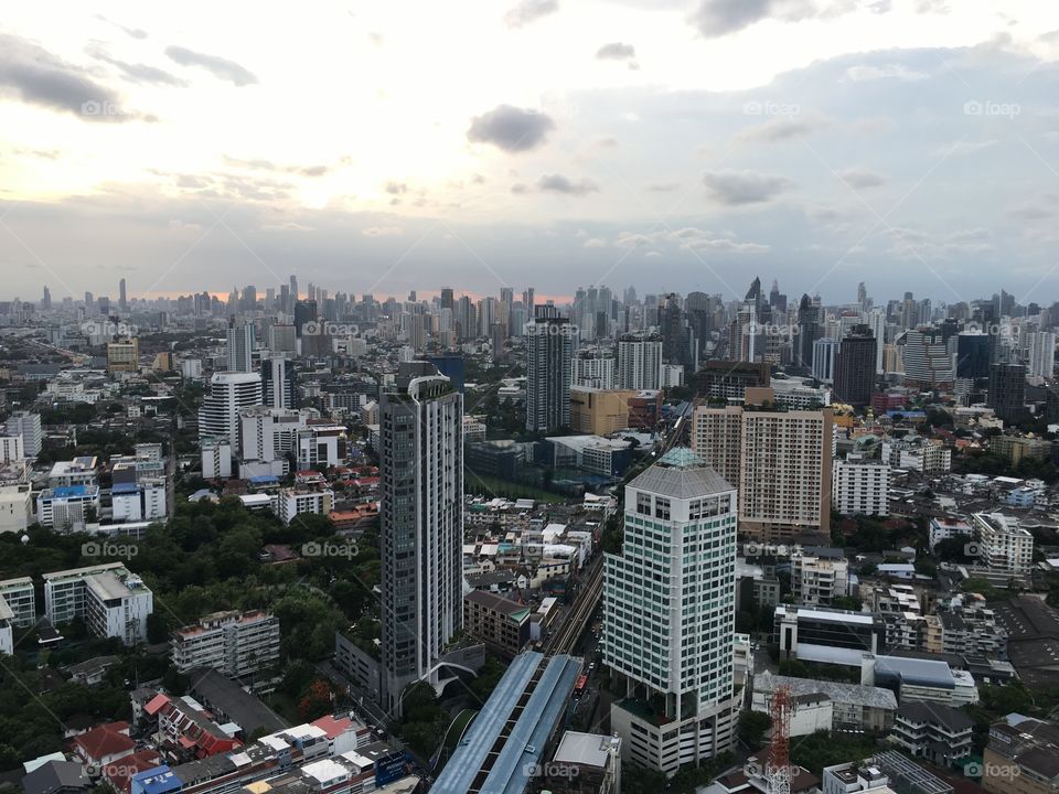 High building in the city