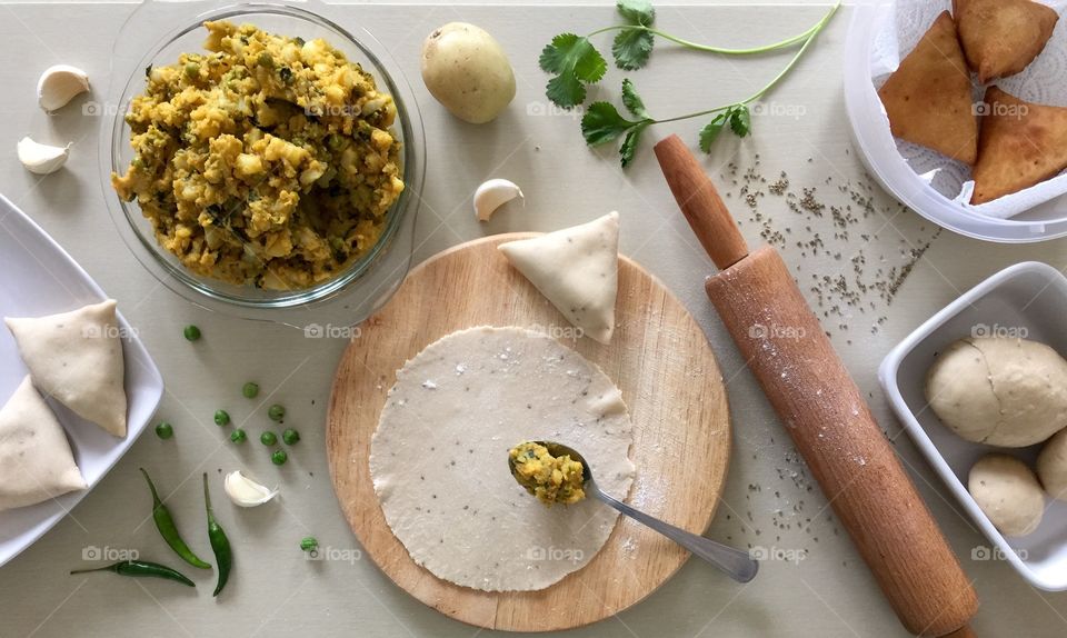 Preparation of samosa